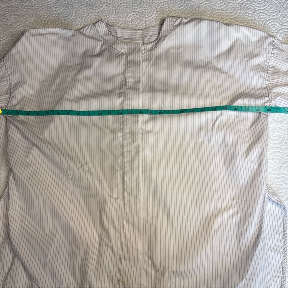 Sandro White Striped Button Down Shirt - Picture 5 of 10